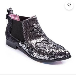Irregular Choice Ankle boots silver glitter size 39